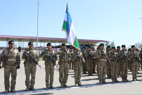 Uzbek Kazakh military units conduct exerecise near Tashkent 2