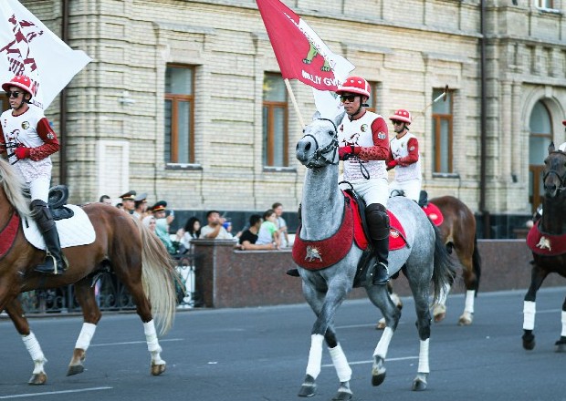 Cavalry parade takes place in Tashkent 2