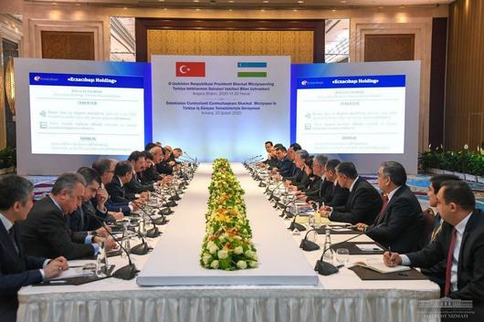 Mirziyoyev Turkish businessmen 2