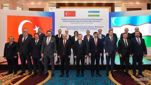 Mirziyoyev Turkish businessmen
