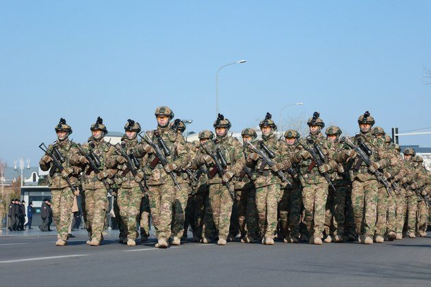 Military march on Uzbekistan Armed Forces Day