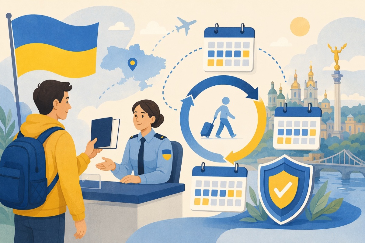 ukraine visa free entry 90 180 rule